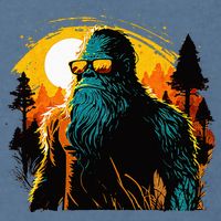 Bigfoot Sasquatch Cool Yeti Garment-Dyed Sweatshirt