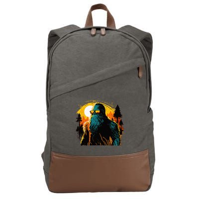 Bigfoot Sasquatch Cool Yeti Cotton Canvas Backpack