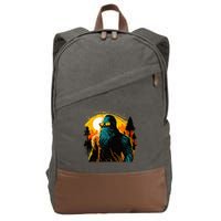 Bigfoot Sasquatch Cool Yeti Cotton Canvas Backpack