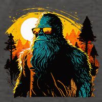 Bigfoot Sasquatch Cool Yeti Vector Backpack