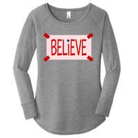 Believe Philadelphia Baseball Fan Women's Perfect Tri Tunic Long Sleeve Shirt