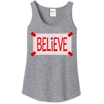 Believe Philadelphia Baseball Fan Ladies Essential Tank