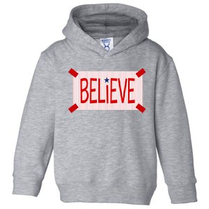 Believe Philadelphia Baseball Fan Toddler Hoodie