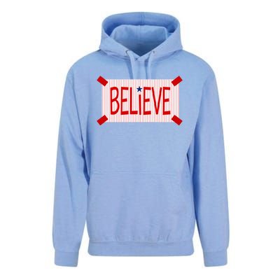 Believe Philadelphia Baseball Fan Unisex Surf Hoodie