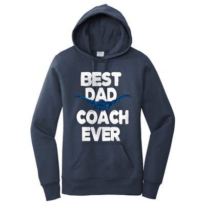 Best Swim Coach Dad Swimming Coach Father Gift Women's Pullover Hoodie