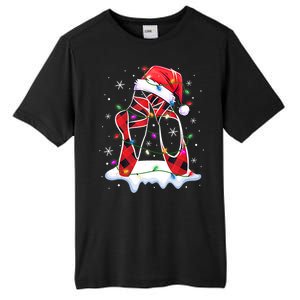 Ballet Shoes Christmas Lights Santa Ballerina Pajama Xmas Tank Top Tall Fusion ChromaSoft Performance T-Shirt