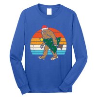 Bigfoot Sasquatch Christmas Tree Funny Xmas Pajamas Pjs Gift Long Sleeve Shirt