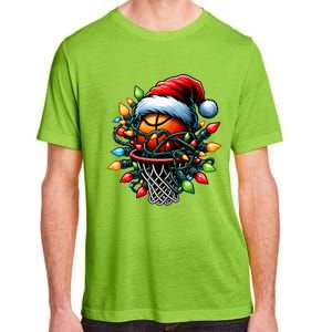 Basketball Streetball Christmas Hat Xmas Tank Top Adult ChromaSoft Performance T-Shirt