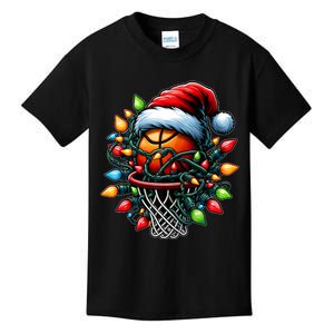 Basketball Streetball Christmas Hat Xmas Tank Top Kids T-Shirt