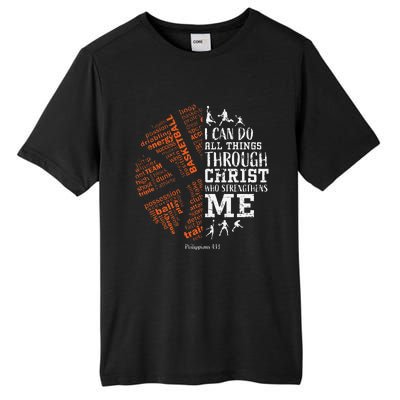 Basketball Sayings Christian Verse Graphic Tall Fusion ChromaSoft Performance T-Shirt