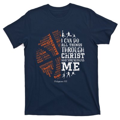 Basketball Sayings Christian Verse Graphic T-Shirt