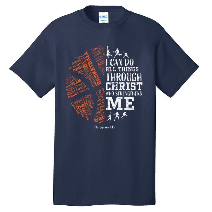 Basketball Sayings Christian Verse Graphic Tall T-Shirt