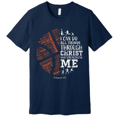 Basketball Sayings Christian Verse Graphic Premium T-Shirt