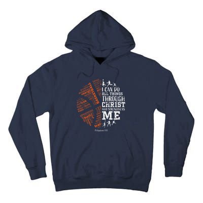 Basketball Sayings Christian Verse Graphic Tall Hoodie