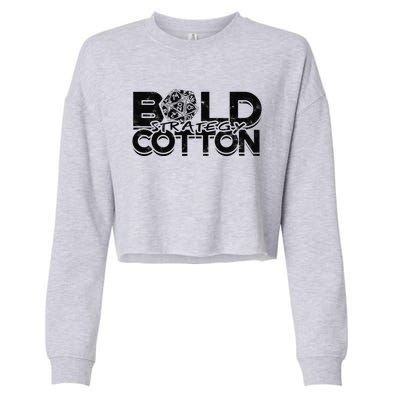 Bold Strategy Cotton Board Game Cropped Pullover Crew