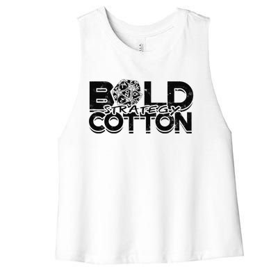 Bold Strategy Cotton Board Game Women's Racerback Cropped Tank