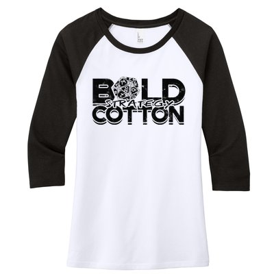 Bold Strategy Cotton Board Game Women's Tri-Blend 3/4-Sleeve Raglan Shirt