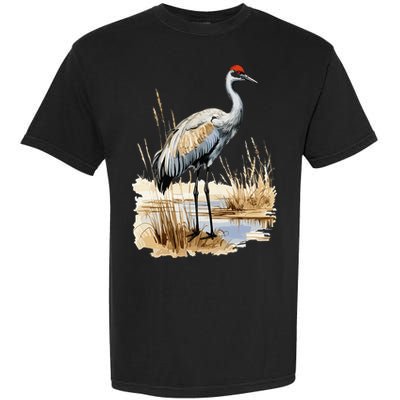 birding sandhill crane nebraska Sandhill cranes Garment-Dyed Heavyweight T-Shirt