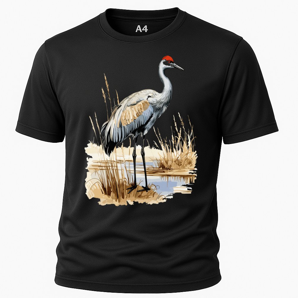 birding sandhill crane nebraska Sandhill cranes Cooling Performance Crew T-Shirt