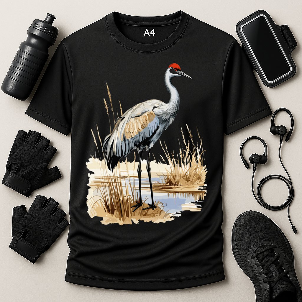 birding sandhill crane nebraska Sandhill cranes Cooling Performance Crew T-Shirt