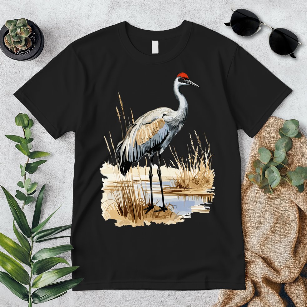 birding sandhill crane nebraska Sandhill cranes Premium T-Shirt