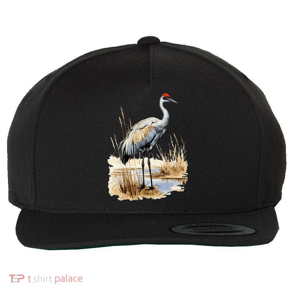 birding sandhill crane nebraska Sandhill cranes Wool Snapback Cap
