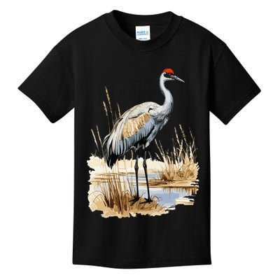 birding sandhill crane nebraska Sandhill cranes Kids T-Shirt