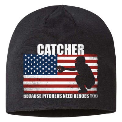 Baseball Softball Catcher Because Pitchers Need Heros Too Sustainable Beanie