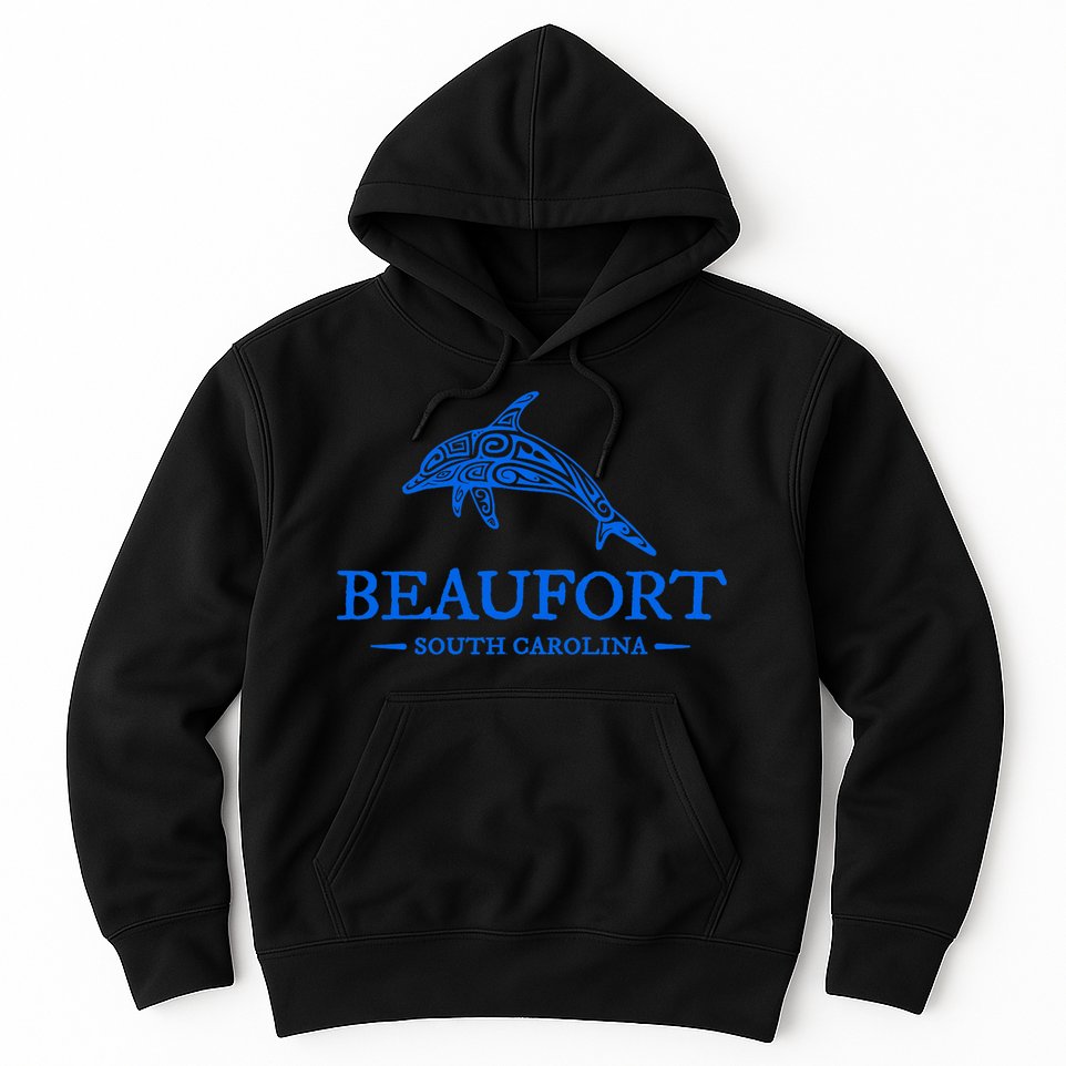Beaufort South Carolina Dolphin Hoodie