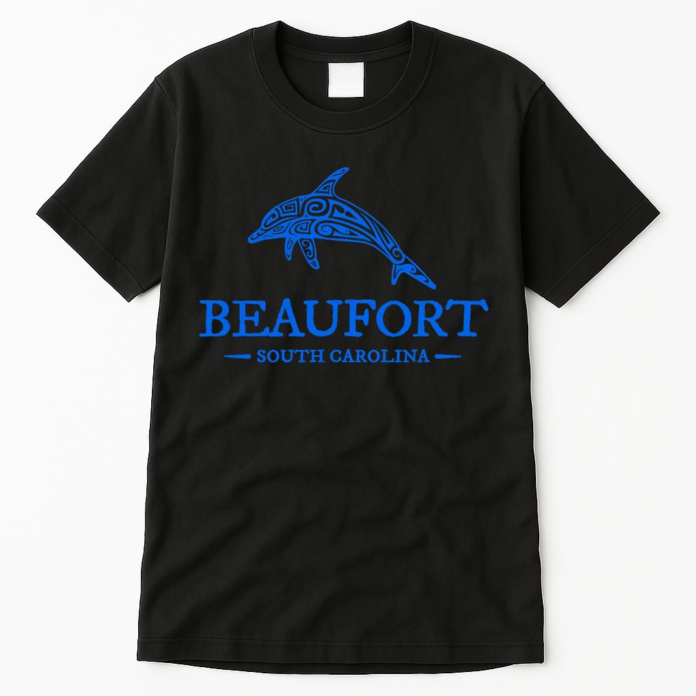 Beaufort South Carolina Dolphin Tall T-Shirt