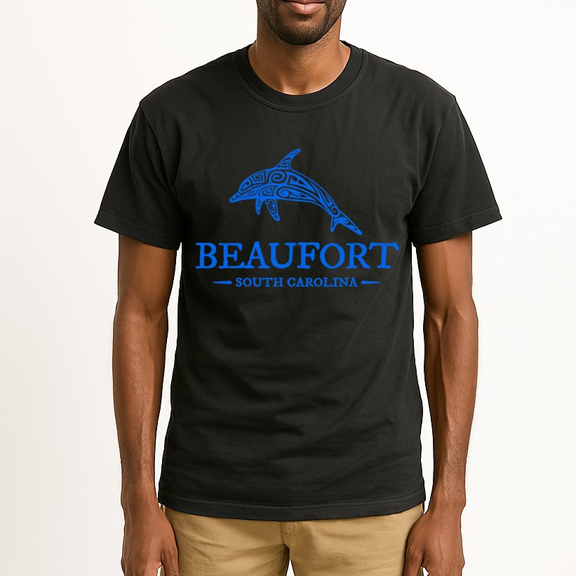 Beaufort South Carolina Dolphin Tall T-Shirt