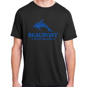 Beaufort South Carolina Dolphin Adult ChromaSoft Performance T-Shirt