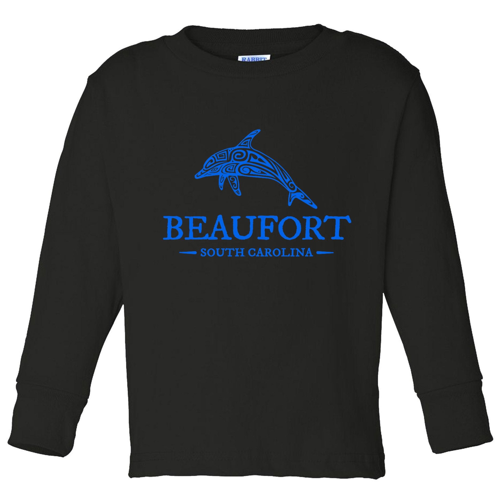 Beaufort South Carolina Dolphin Toddler Long Sleeve Shirt