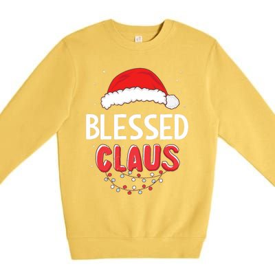 Blessed Santa Claus Christmas Matching Costume Premium Crewneck Sweatshirt