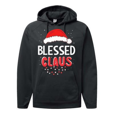 Blessed Santa Claus Christmas Matching Costume Performance Fleece Hoodie