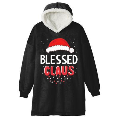 Blessed Santa Claus Christmas Matching Costume Hooded Wearable Blanket