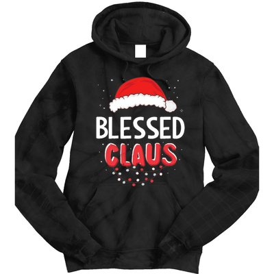 Blessed Santa Claus Christmas Matching Costume Tie Dye Hoodie