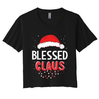 Blessed Santa Claus Christmas Matching Costume Crop Top