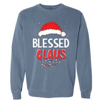 Blessed Santa Claus Christmas Matching Costume Garment-Dyed Sweatshirt