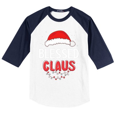 Blessed Santa Claus Christmas Matching Costume Baseball Sleeve Shirt