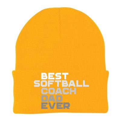 Best Softball Coach Dad Ever Football Coach Knit Cap Winter Beanie