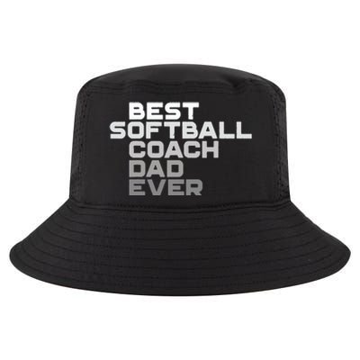 Best Softball Coach Dad Ever Football Coach Cool Comfort Performance Bucket Hat