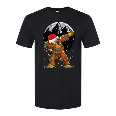 Bigfoot Santa Christmas Tree Lights Xmas Sasquatch Softstyle CVC T-Shirt