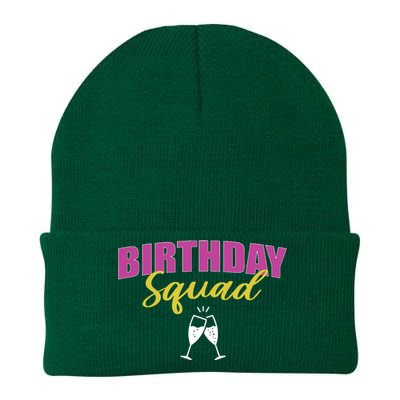 Birthday Squad Champagne Toast Knit Cap Winter Beanie