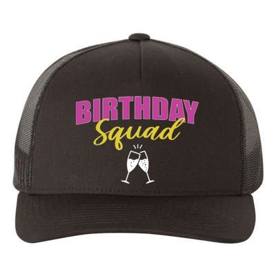 Birthday Squad Champagne Toast Yupoong Adult 5-Panel Trucker Hat