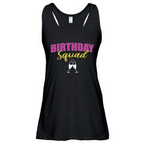 Birthday Squad Champagne Toast Ladies Essential Flowy Tank