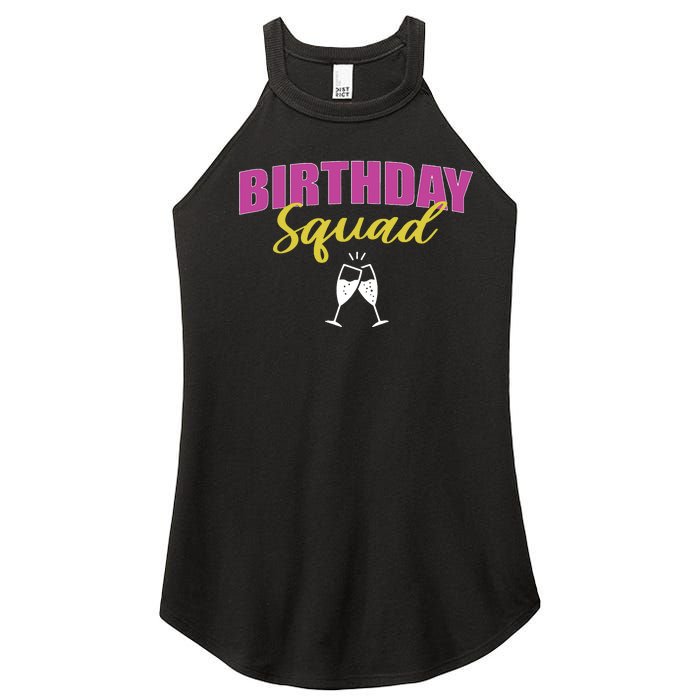 Birthday Squad Champagne Toast Women's Perfect Tri Rocker Tank