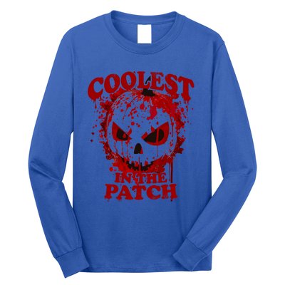 Blood Splatter Coolest Pumpkin In The Patch Bloody Halloween Meaningful Gift Long Sleeve Shirt