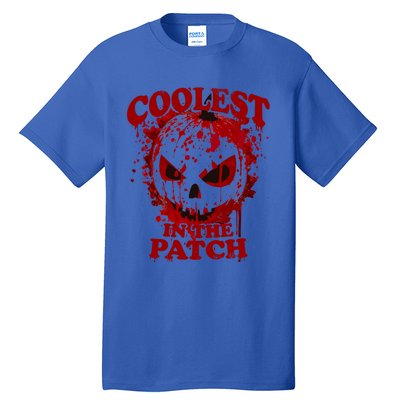 Blood Splatter Coolest Pumpkin In The Patch Bloody Halloween Meaningful Gift Tall T-Shirt