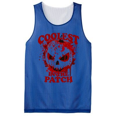 Blood Splatter Coolest Pumpkin In The Patch Bloody Halloween Meaningful Gift Mesh Reversible Basketball Jersey Tank